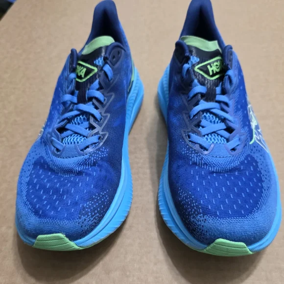 HOKA Men's Size 9D Mach 6 Virtual Blue/Bellwether Blue Running Shoes - Picture 5 of 6